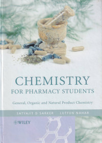 Image of Chemistry for pharmacy students : general, organic and natural product chemistry