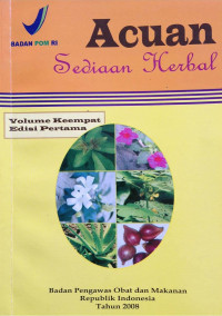 Image of Acuan sediaan herbal (volume 4)