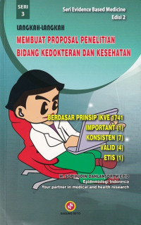 Image of Langkah-langkah membuat proposal penelitian bidang kedokteran dan kesehatan
