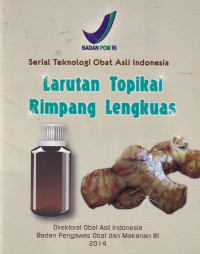 Image of Larutan topikal rimpang lengkuas