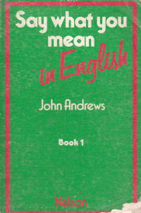 Image of Say what you mean in english (book 1)