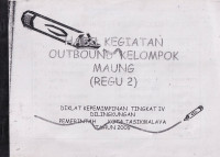 Image of Hasil kegiatan outbonud kelompok Maung (regu 2)